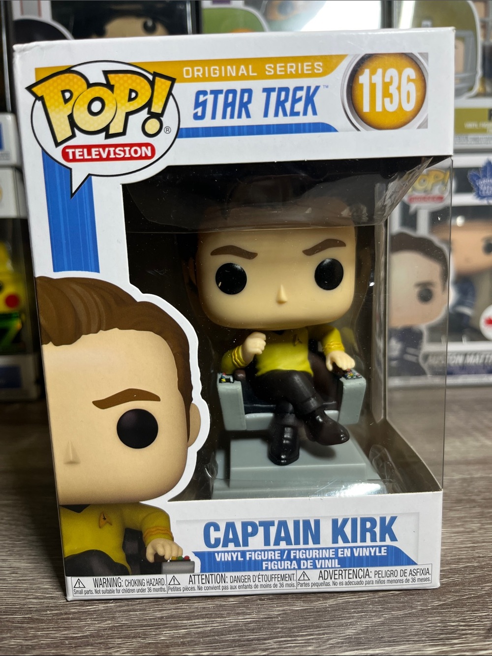 Funko Pop! Star Trek Captain Kirk Vinyl Figure - Yellow, Black